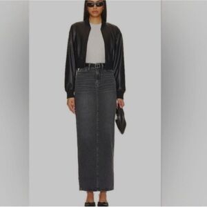 DENIM TUBE MAXI SKIRT- GOOD AMERICAN